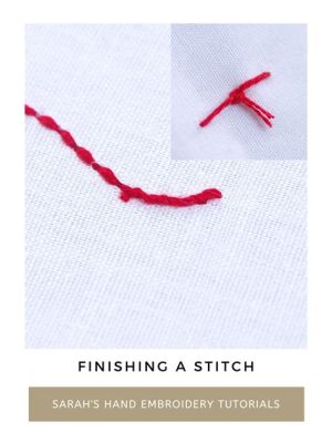 how to finish an embroidery stitch: the art of embroidery in the digital age